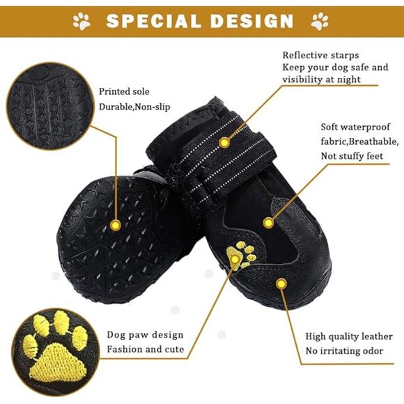 Topia Waterproof Paw Protectors for Medium to large Dogs - Picture 2 of 7